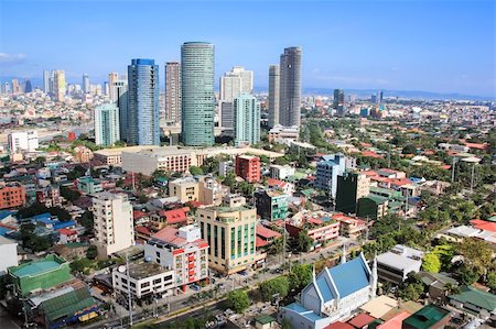 high rise condominiums and office blocks in rockwell part of crowded makati city in manila the philippines Stock Photo - Budget Royalty-Free & Subscription, Code: 400-06427166