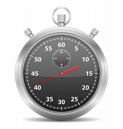 simsearch:400-08494984,k - Black stopwatch, vector eps10 illustration Stock Photo - Budget Royalty-Free & Subscription, Code: 400-06428870