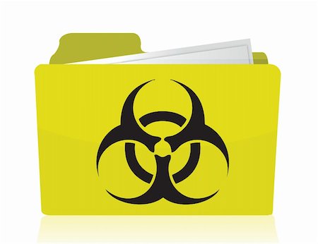 simsearch:400-04340735,k - folder with a biohazard symbol in front illustration design Stock Photo - Budget Royalty-Free & Subscription, Code: 400-06429416