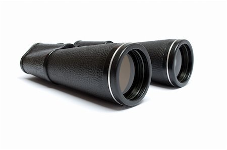 Big black binoculars isolated on white background Stock Photo - Budget Royalty-Free & Subscription, Code: 400-06420828