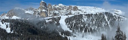 simsearch:400-05731177,k - majestic winter view of Sassongher, Dolomites - Italy Stock Photo - Budget Royalty-Free & Subscription, Code: 400-06421248