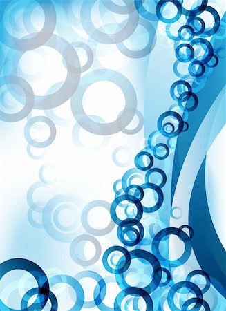 an abstract background with blue circles for design Stock Photo - Budget Royalty-Free & Subscription, Code: 400-06422607