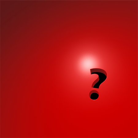 simsearch:400-04109331,k - question mark hole on red background - 3d illustration Stock Photo - Budget Royalty-Free & Subscription, Code: 400-06422919