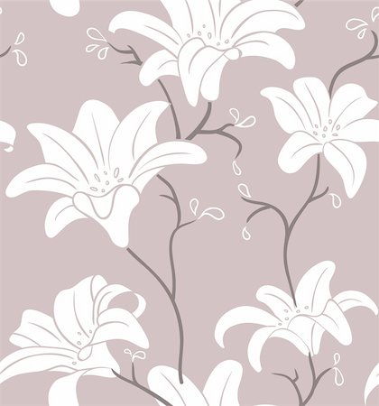 simsearch:400-06454217,k - Vector illustration of Floral seamless pattern Stock Photo - Budget Royalty-Free & Subscription, Code: 400-06454218