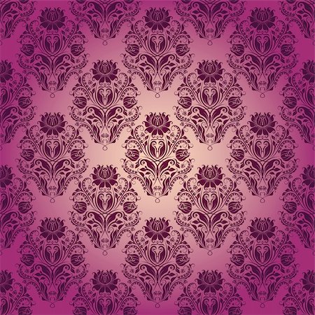 simsearch:400-05888512,k - Damask seamless floral pattern. Royal wallpaper. Flowers on a rose background. EPS 10 Stock Photo - Budget Royalty-Free & Subscription, Code: 400-06454296