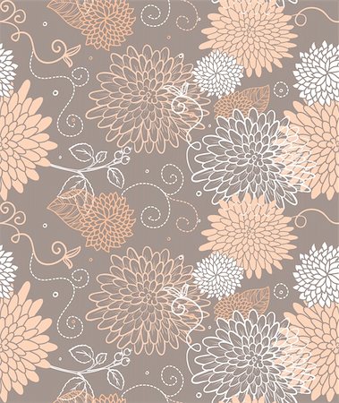 simsearch:400-06454217,k - Vector illustration of Floral seamless pattern Stock Photo - Budget Royalty-Free & Subscription, Code: 400-06454799