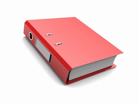 directory - Red folder with documents inside isolated on white background Stock Photo - Budget Royalty-Free & Subscription, Code: 400-06459441