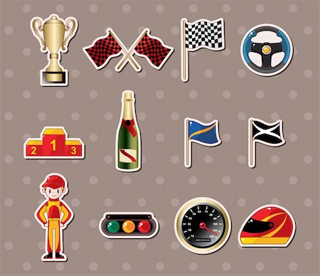 simsearch:400-05670383,k - f1 racing stickers Stock Photo - Budget Royalty-Free & Subscription, Code: 400-06452908