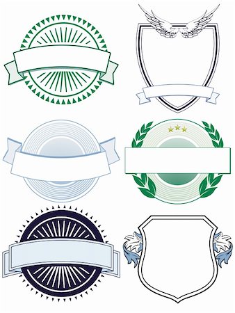 six sign and crests Stock Photo - Budget Royalty-Free & Subscription, Code: 400-06453283
