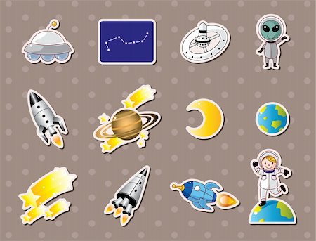 simsearch:400-06096808,k - space element stickers Stock Photo - Budget Royalty-Free & Subscription, Code: 400-06453493