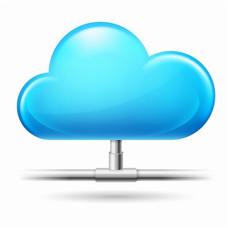 server connection icon - Cloud computing. Illustration on white background for design Stock Photo - Budget Royalty-Free & Subscription, Code: 400-06464937