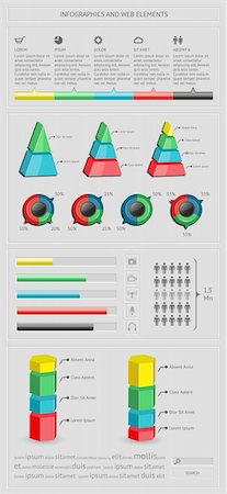 simsearch:400-06880792,k - Infographics  and web elements. EPS10 vector illustration. Stock Photo - Budget Royalty-Free & Subscription, Code: 400-06463261