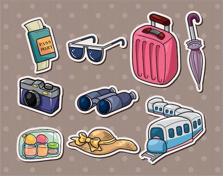 simsearch:400-05681063,k - travel stickers Stock Photo - Budget Royalty-Free & Subscription, Code: 400-06472580