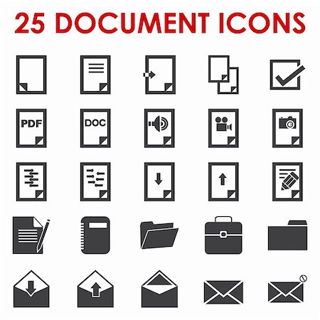 File type and business icons. Graphic and web design Stock Photo - Budget Royalty-Free & Subscription, Code: 400-06472827