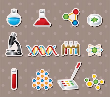 simsearch:400-06100945,k - Science stickers Stock Photo - Budget Royalty-Free & Subscription, Code: 400-06472978