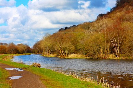 scotland beautiful road - Forth and Clyde Canal in Springtime, Scotland Stock Photo - Budget Royalty-Free & Subscription, Code: 400-06512951