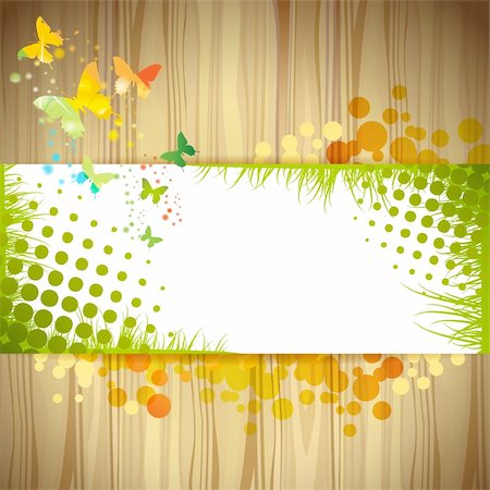 Colorful background with butterfly Stock Photo - Budget Royalty-Free & Subscription, Code: 400-06513687