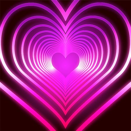 simsearch:400-05887181,k - many shining pink hearts one get into the next one Stock Photo - Budget Royalty-Free & Subscription, Code: 400-06526223