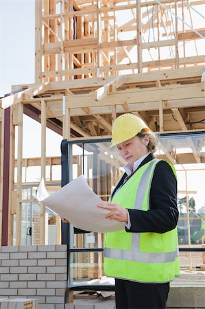civil female engineer at the construction site Stock Photo - Budget Royalty-Free & Subscription, Code: 400-06527930
