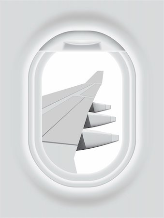 porthole - Layered vector illustration of isolated Aircraft Porthole with white background. Stock Photo - Budget Royalty-Free & Subscription, Code: 400-06554353