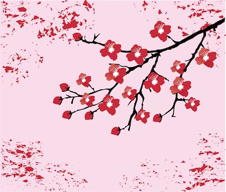 simsearch:400-04882926,k - vector cherry blossom Stock Photo - Budget Royalty-Free & Subscription, Code: 400-06554444