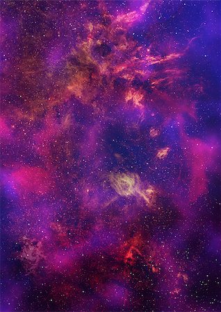 Stars of a planet and galaxy in a free space Stock Photo - Budget Royalty-Free & Subscription, Code: 400-06554988