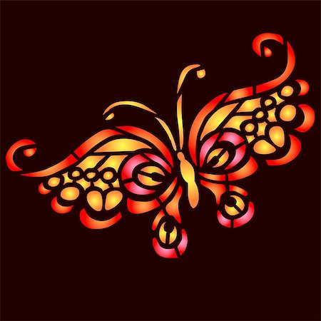 simsearch:400-06912266,k - colorful butterfly vector illustration for your design Stock Photo - Budget Royalty-Free & Subscription, Code: 400-06564618