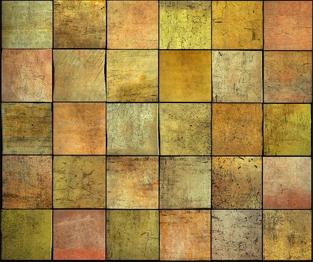 abstract backdrop square tile grunge pattern in orange,yellow and pink Stock Photo - Budget Royalty-Free & Subscription, Code: 400-06567724