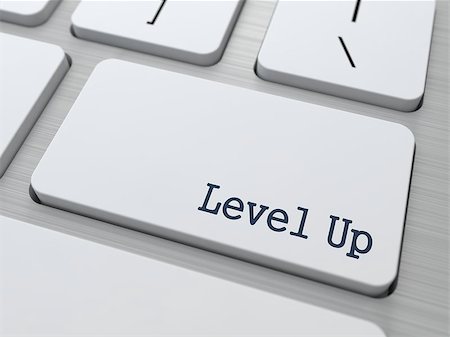 Development Concept. Level Up Button on Modern Computer Keyboard with Word Partners on It. Stock Photo - Budget Royalty-Free & Subscription, Code: 400-06567863