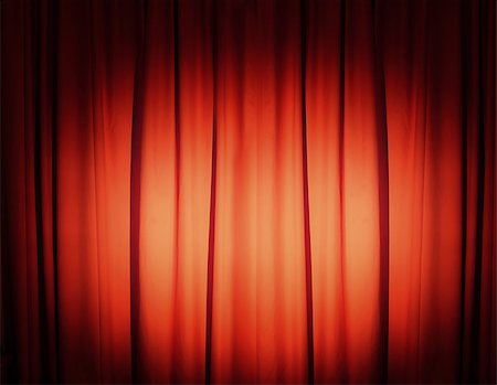 Red theater curtain Stock Photo - Budget Royalty-Free & Subscription, Code: 400-06568891