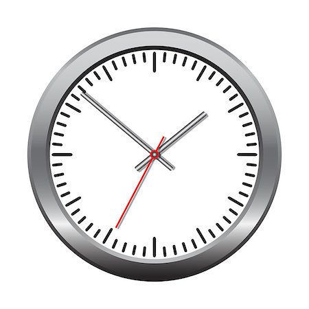simsearch:400-07977470,k - Wall mechanical clock. Vector illustration Stock Photo - Budget Royalty-Free & Subscription, Code: 400-06562598