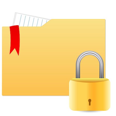 firewall white guard - Security concept with file folder and padlock. Also available as a Vector in Adobe illustrator EPS format, compressed in a zip file. The vector version be scaled to any size without loss of quality. Stock Photo - Budget Royalty-Free & Subscription, Code: 400-06628217