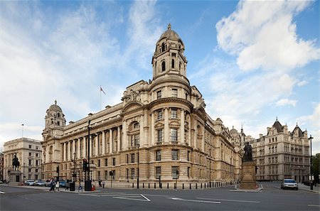 Old War Office Building, seen from Whitehall - the former location of the War Office, London, UK. Cityscape shot with tilt-shift lens maintaining verticals Stock Photo - Budget Royalty-Free & Subscription, Code: 400-06639947