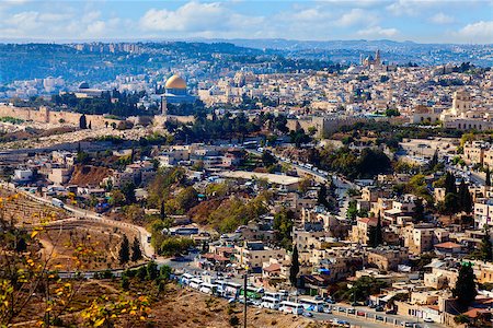 High point view over Jerusalem, Israel Stock Photo - Budget Royalty-Free & Subscription, Code: 400-06630498