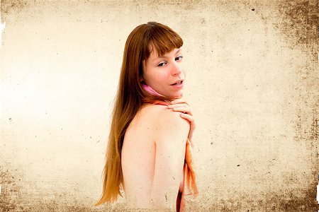 simsearch:400-06428713,k - Vintage style young attractive nude caucasian woman Stock Photo - Budget Royalty-Free & Subscription, Code: 400-06631245