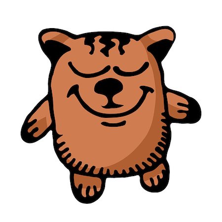 simsearch:400-06633746,k - Cartoon bear. Illustration on white background for design Stock Photo - Budget Royalty-Free & Subscription, Code: 400-06633746