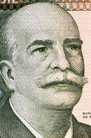 Jose Paranhos, Baron of Rio Branco (1845-1912) on 1000 Cruzeiros 1981 Banknote from Brazil. Brazilian diplomat, geographer, historian, monarchist, politician and professor. The father of Brazilian diplomacy. Stock Photo - Budget Royalty-Free & Subscription, Code: 400-06645343