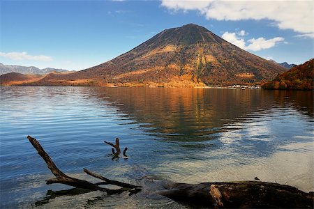 simsearch:400-06640469,k - Mount Nantai on Lake Chuzenji in Nikko, Japan. Stock Photo - Budget Royalty-Free & Subscription, Code: 400-06640418