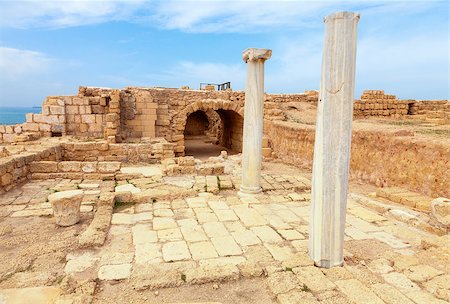 simsearch:400-06642892,k - Ruins of ancient Roman city of Caesarea in Israel Stock Photo - Budget Royalty-Free & Subscription, Code: 400-06642892