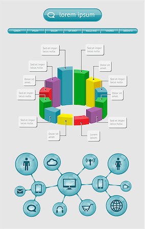simsearch:400-06880792,k - Infographics  and web elements. EPS10 vector illustration Stock Photo - Budget Royalty-Free & Subscription, Code: 400-06687481