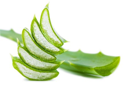 Closeup view of fresh succulent leaf of aloe Stock Photo - Budget Royalty-Free & Subscription, Code: 400-06687689