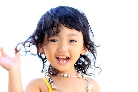simsearch:400-06389659,k - Portrait of the beautiful small Asian girl. Indonesia. Java Foto de stock - Super Valor sin royalties y Suscripción, Código: 400-06694764