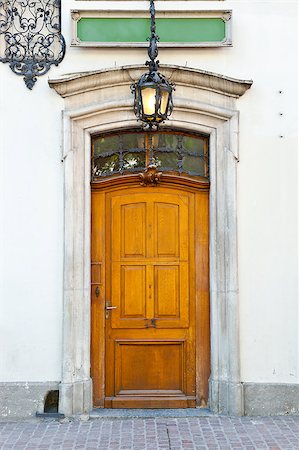 simsearch:400-04393153,k - Solid Wooden Door in the Swiss City Stock Photo - Budget Royalty-Free & Subscription, Code: 400-06694792
