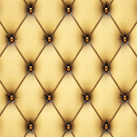 designs of the 3d decor classic - luxurious yellow leather with gold buttons. Stock Photo - Budget Royalty-Free & Subscription, Code: 400-06695993