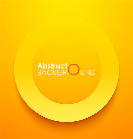 fashion graphics background banner - Paper orange circle banner with drop shadows. Vector illustration Stock Photo - Budget Royalty-Free & Subscription, Code: 400-06696012
