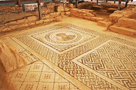romans patterns - Ancient mosaic in Kourion, Cyprus. Stock Photo - Budget Royalty-Free & Subscription, Code: 400-06696067