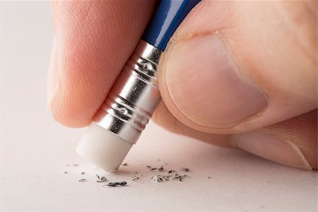 Deleting error with the pencil eraser. Stock Photo - Budget Royalty-Free & Subscription, Code: 400-06700642