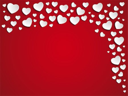 Vector - Valentine Day Heart on Red Background Stock Photo - Budget Royalty-Free & Subscription, Code: 400-06733409