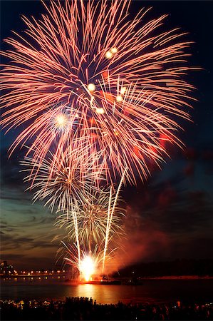 simsearch:400-06745167,k - Brightly colorful fireworks and salute of various colors in the night sky Stock Photo - Budget Royalty-Free & Subscription, Code: 400-06745164