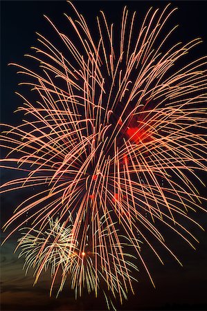 simsearch:400-06745167,k - Brightly colorful fireworks and salute of various colors in the night sky Stock Photo - Budget Royalty-Free & Subscription, Code: 400-06745165